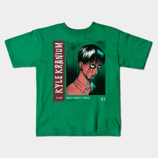 Scary Vintage Japanese Horror Anime "Kyle Kranium" Kids T-Shirt